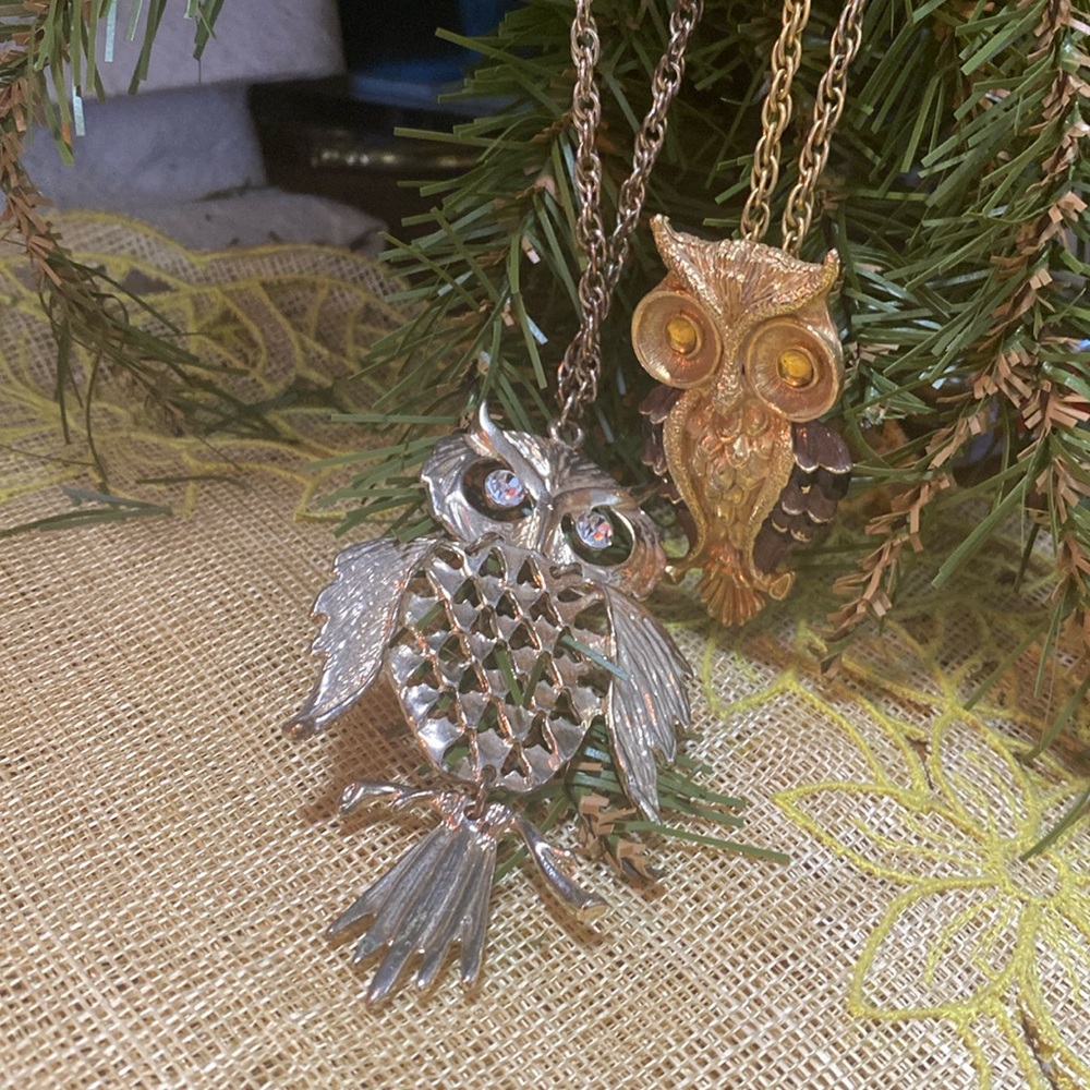 VINTAGE OWL NECKLACES